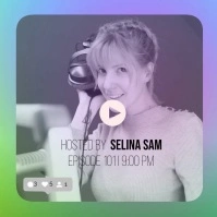 podcast online video Square (1:1) template