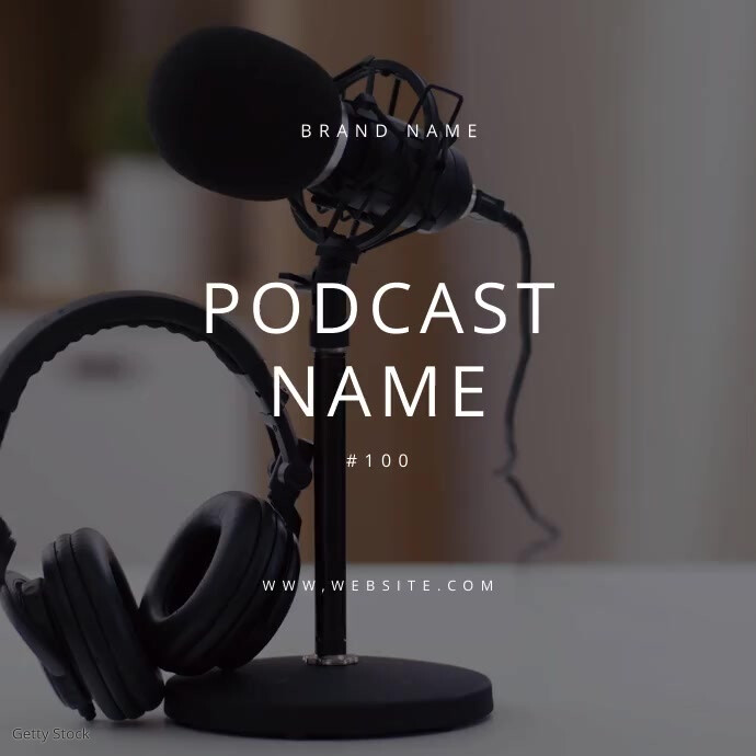 Copy of Podcast Poster Template Minimal PosterMyWall