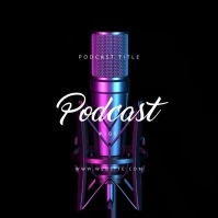 Podcast Poster Template Moving Square (1:1)