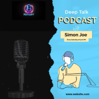 Black Podcast Promotion Instagram na Post Template