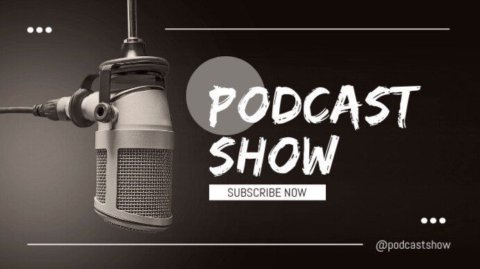 Podcast Show Thumbnail Youtube YouTube-thumbnail template