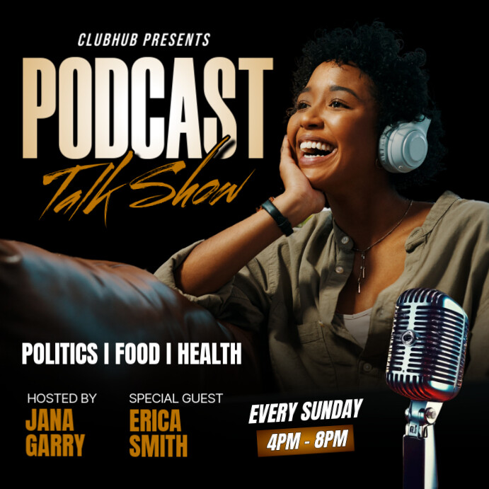 Podcast Advertisement Script Podcast Talk Show Ads Template | PosterMyWall
