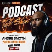 Podcast Talk Show Instagram Post template