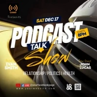 podcast talk show Instagram Post template