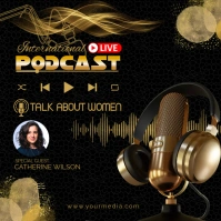 PODCAST Talk Show Instagram Post template