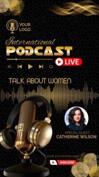 PODCAST Talk Show История на Instagram template