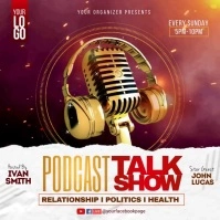 podcast talk show Instagram Post template