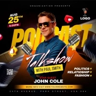 podcast talk show Instagram Post template