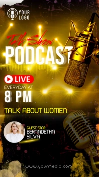 PODCAST TALK SHOW STORY template