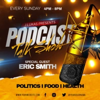 podcast talkshow Instagram Post template