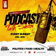 podcast talkshow Instagram Post template
