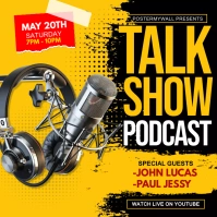podcast talkshow Instagram Post template