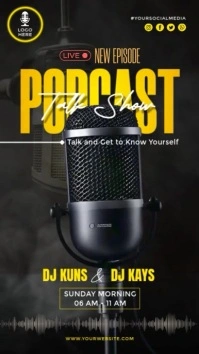 Podcast Talkshow IG Story Video Digital Display (9:16) template