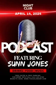 podcast template Poster