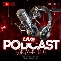 podcast template Instagram-opslag