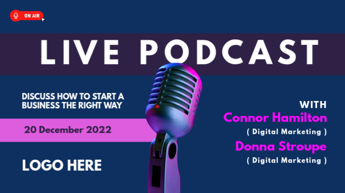 Podcast Thumbnail Branding Template | PosterMyWall