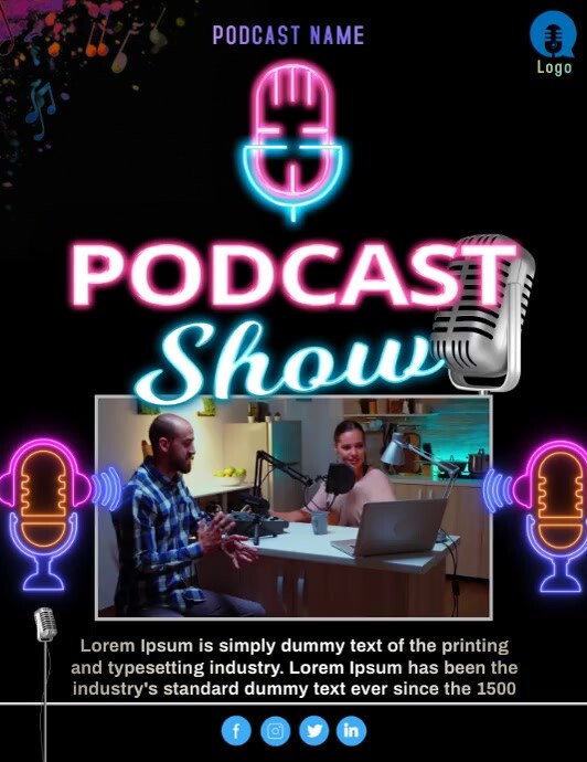 Podcast video ad Template | PosterMyWall