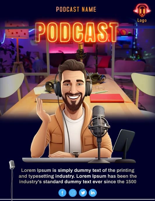 Podcast Video ad Template | PosterMyWall
