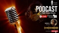 podcast video Affichage numérique (16:9) template