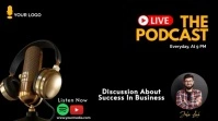 podcast video Digitalanzeige (16:9) template