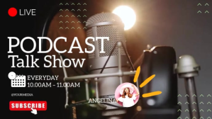 podcast youtube Digital Display (16:9) template