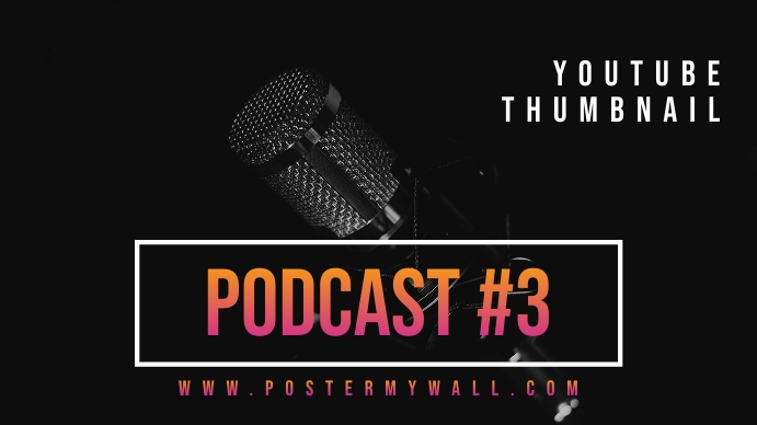 Podcast Youtube Thumbnail template