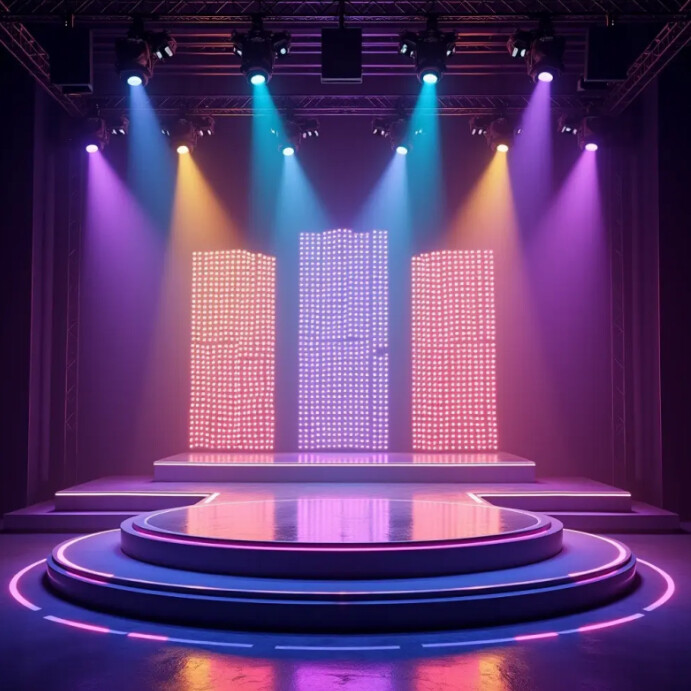 Podium background design Instagram Post template