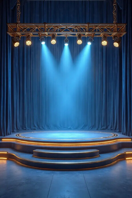 Podium background Poster template