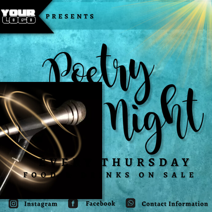 Copy of Poetry Night Flyer PosterMyWall
