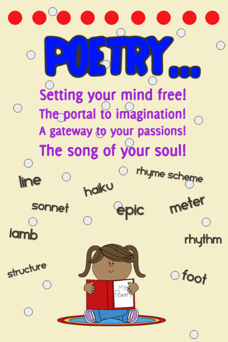 Roberta miscia’s poem and human right projects from italy Poetry Poster Template | PosterMyWall