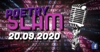 Poetry Slam Header video Banner Advert Micro template