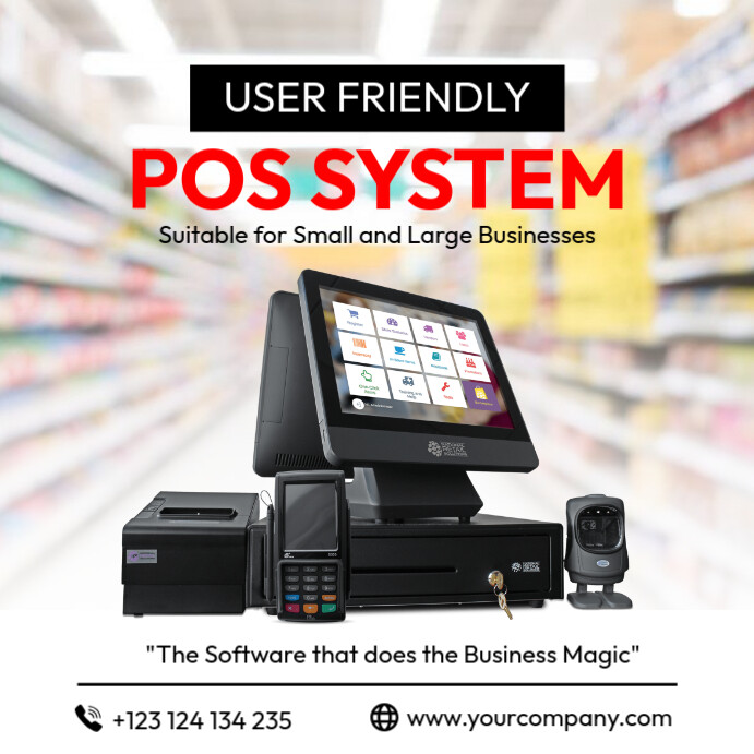 Point of Sale System Poster Template | PosterMyWall
