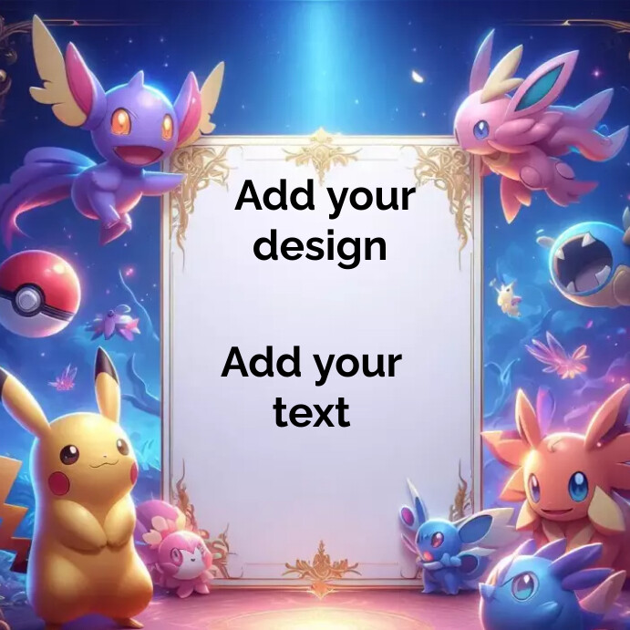 Pokemon Background Template | PosterMyWall