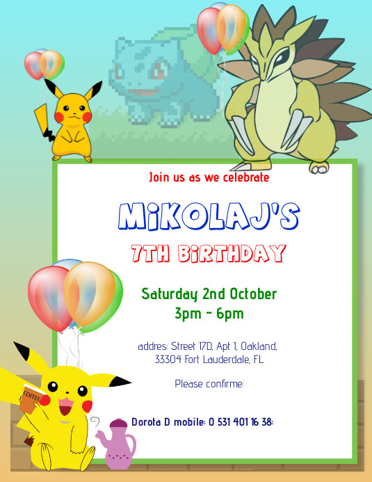 Modele Invitation D Anniversaire Pokemon Postermywall Modele Invitation D Anniversaire Pokemon Postermywall