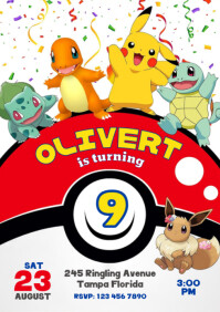 pokemon birthday card printable free Pokemon thank you cards free printable