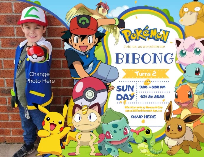 Pokemon Template | PosterMyWall