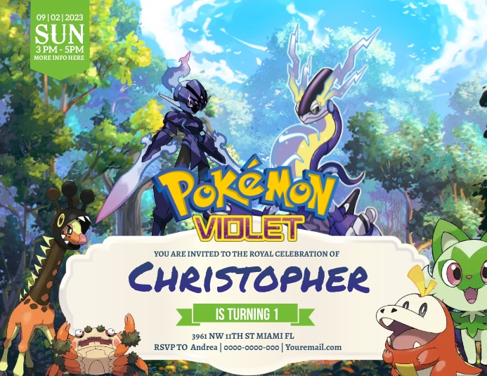 Pokemon Template | PosterMyWall