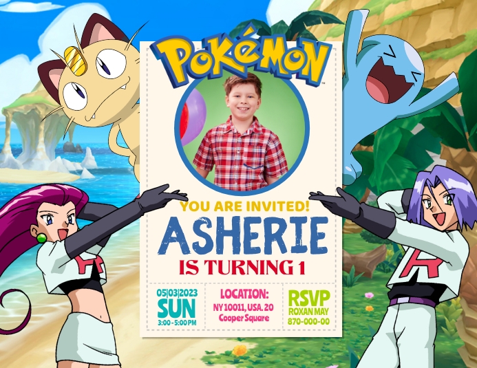 Pokemon Template | PosterMyWall