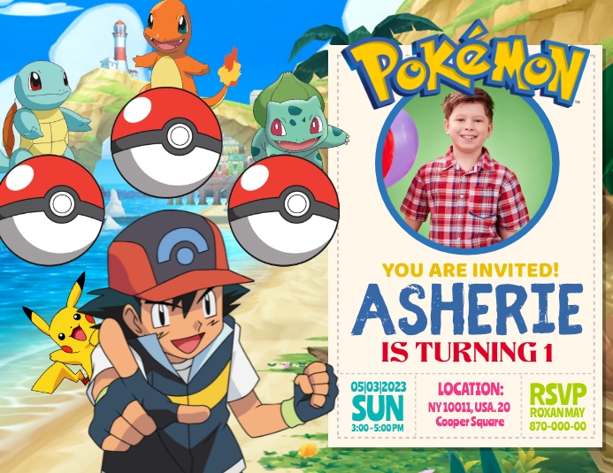 Pokemon Template | PosterMyWall