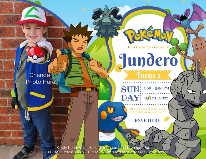 Pokemon Template | PosterMyWall