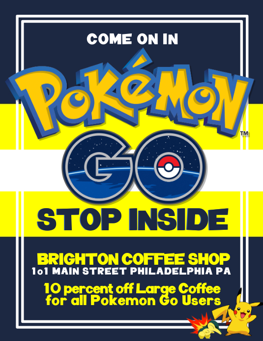 Pokemon Go Template | PosterMyWall