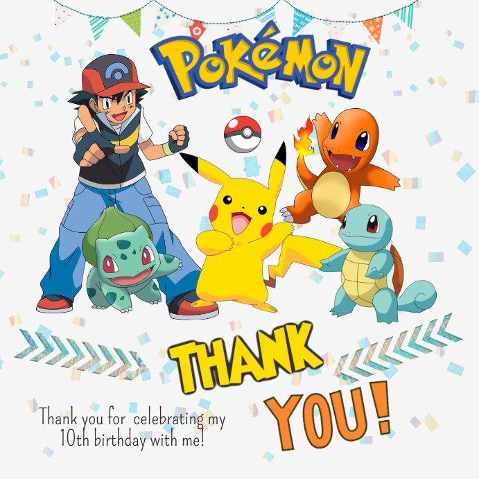 pokemon thank you tags free printable Template PosterMyWall