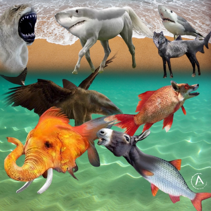 poker animals Kwadrat (1:1) template