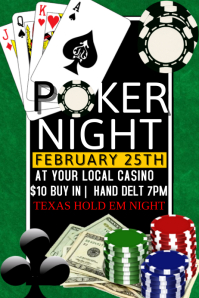 customizable design templates for poker postermywall charity poker tournament flyer psd