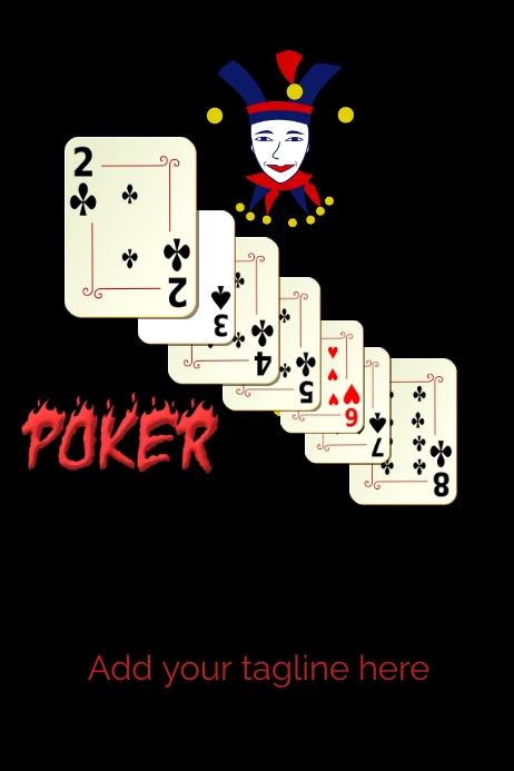 poker game , game on Poster template