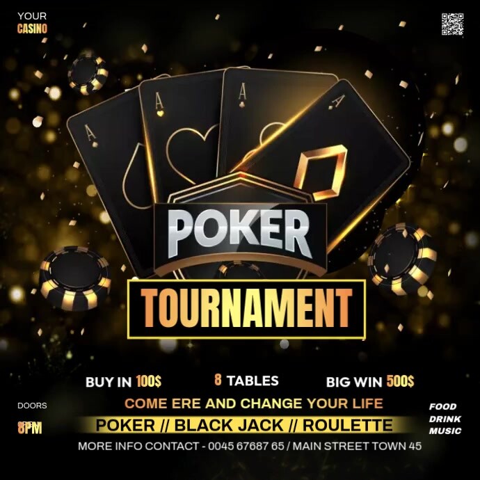 Poker game poster Template PosterMyWall