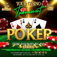 Poker Night Instagram Post template