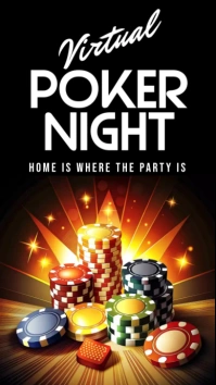 poker night Instagram Story template