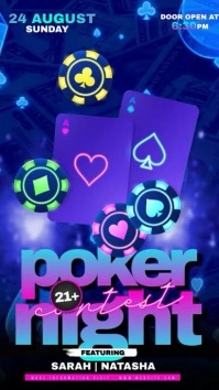 Poker Night Event Instagram Story template