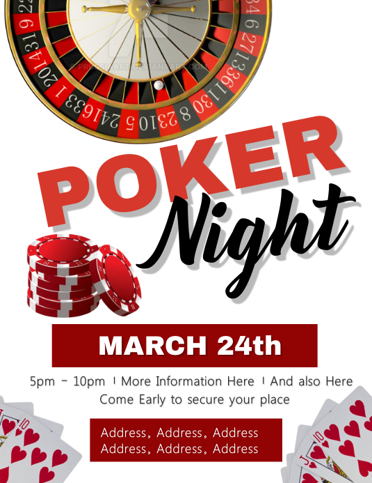 Copy of Poker Night Event Flyer Template PosterMyWall